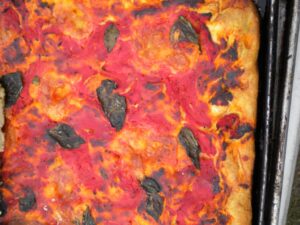 grape focaccia bread